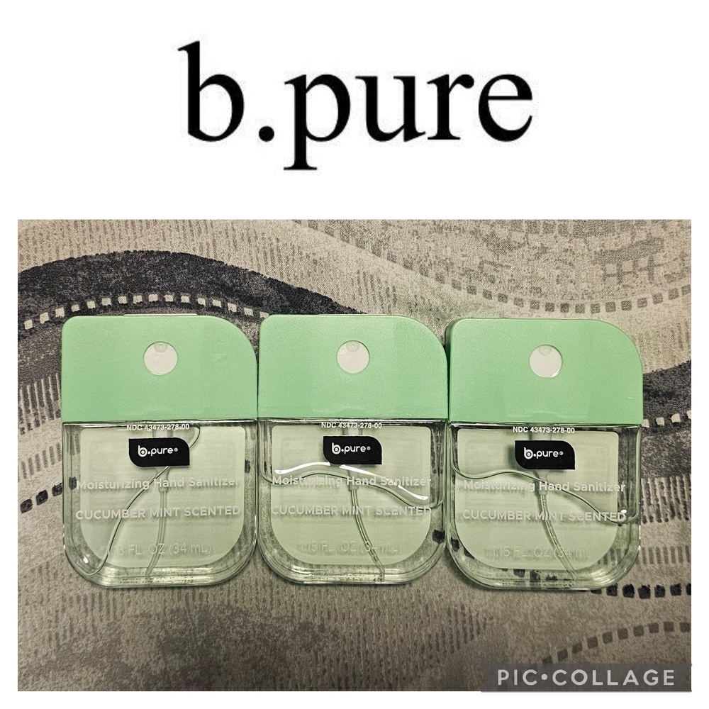 B.Pure Hand Sanitizer. Set Of 3 *NEW*